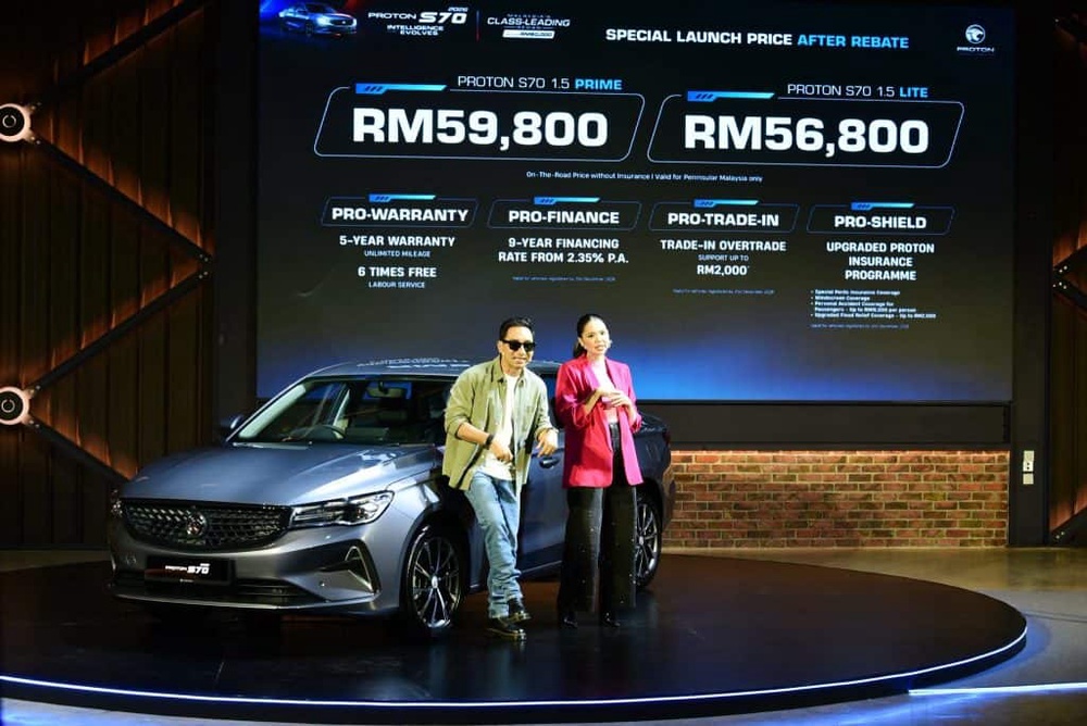 Image from: Proton S70 Baru 2026 Dah Launch! Ini Gambar, Harga Rasmi S70 Lite & Prime