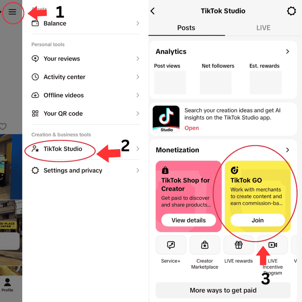 Image from: Tiktok Go – Syarat, Cara Aktfikan dan Dapatkan Komisen
