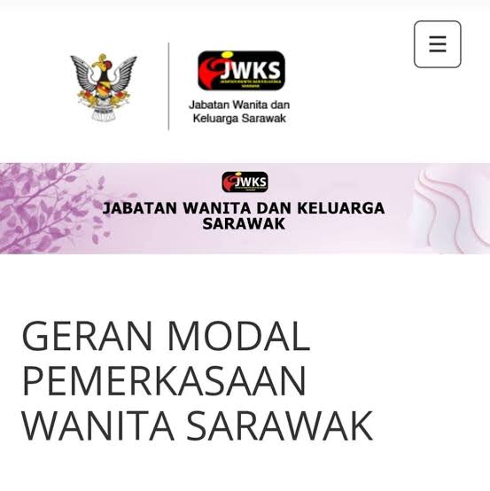 Image from: Geran Modal Pemerkasaan Wanita Sarawak – Permohonan & Syarat