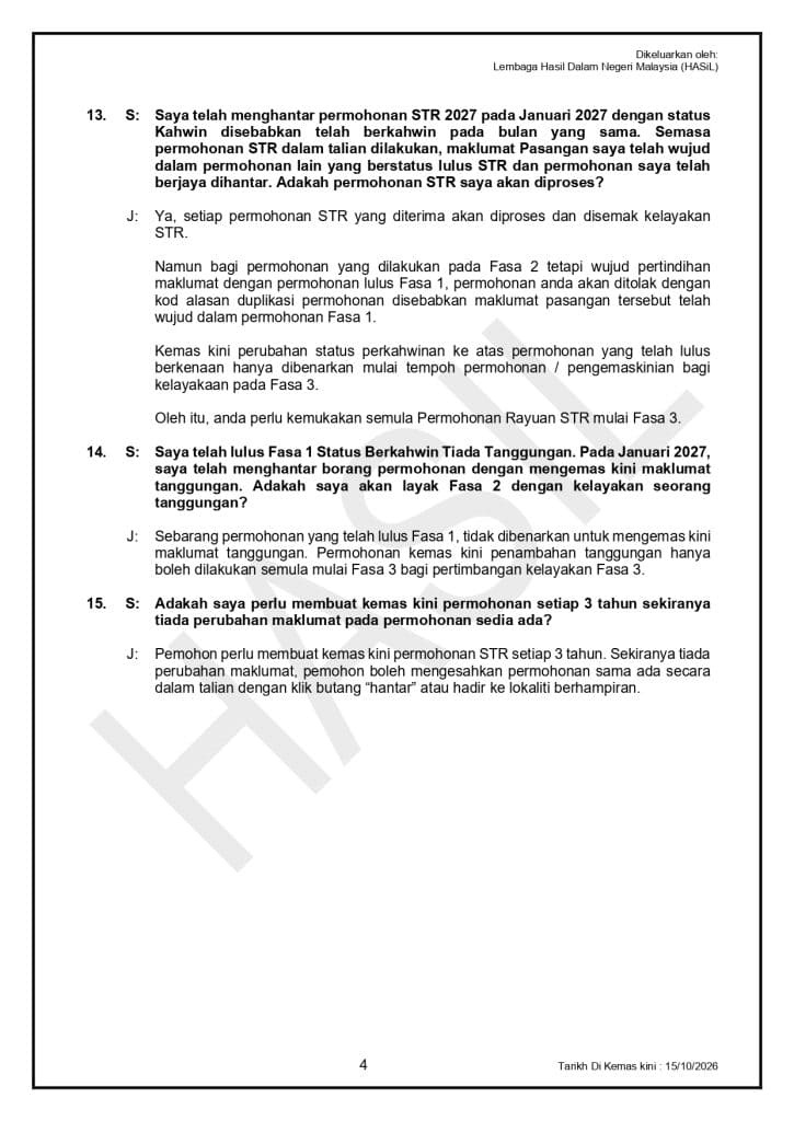 Image from: Cara Kemaskini STR 2027 – Perlukah Kalau Tak Ada Perubahan?