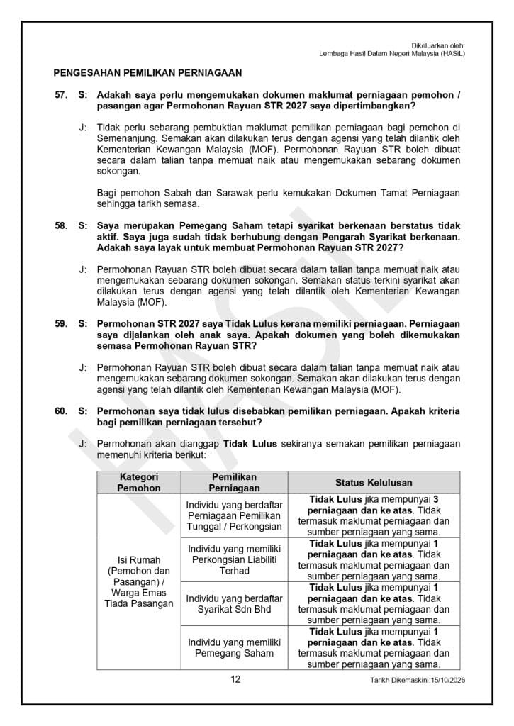 Image from: Cara Permohonan Baru STR 2027 – Langkah Demi Langkah