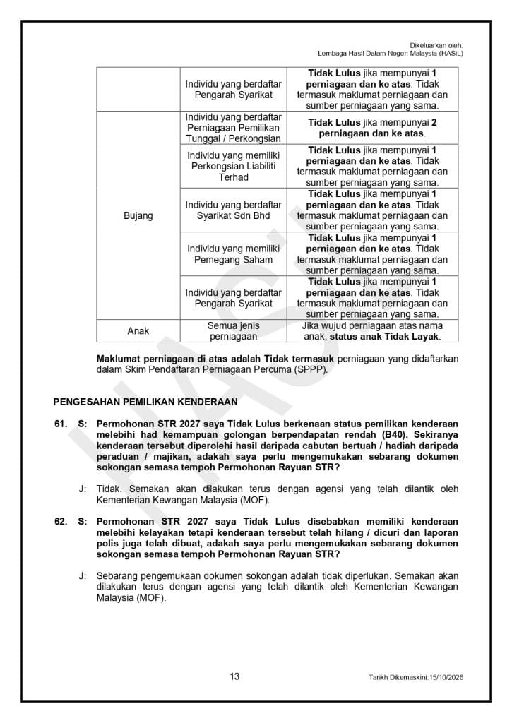 Image from: Cara Permohonan Baru STR 2027 – Langkah Demi Langkah