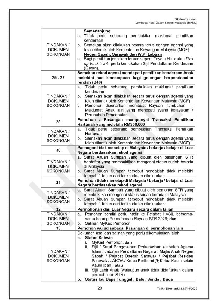 Image from: Cara Permohonan Baru STR 2027 – Langkah Demi Langkah