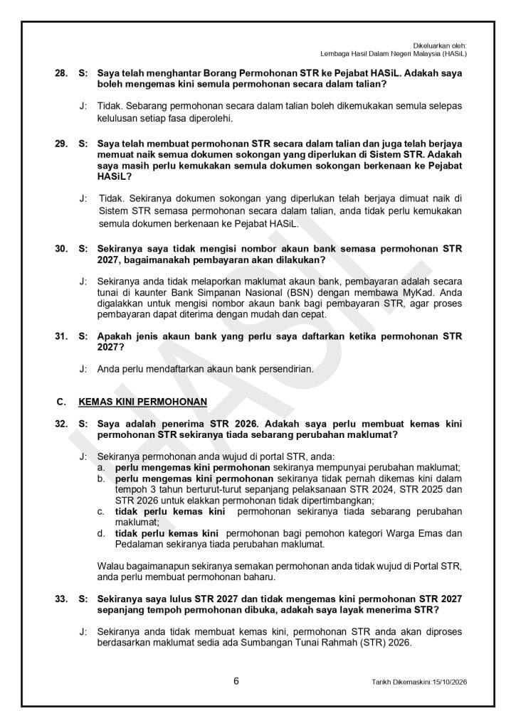 Image from: Cara Permohonan Baru STR 2027 – Langkah Demi Langkah