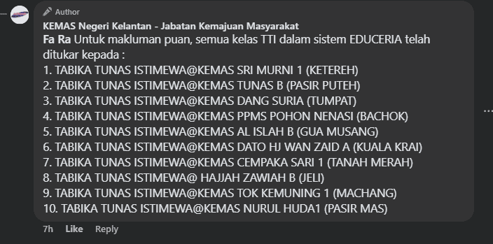 Image from: Tabika Tunas Istimewa (Tabika Autisme KEMAS) – Senarai & Tarikh Permohonan 2027