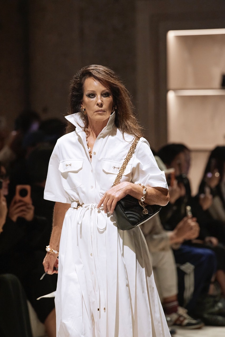For Spring/Summer 2027, Gucci creative director Demna presented a collection celebrating the many faces of the house, from its aristocratic origins to modern provocation.