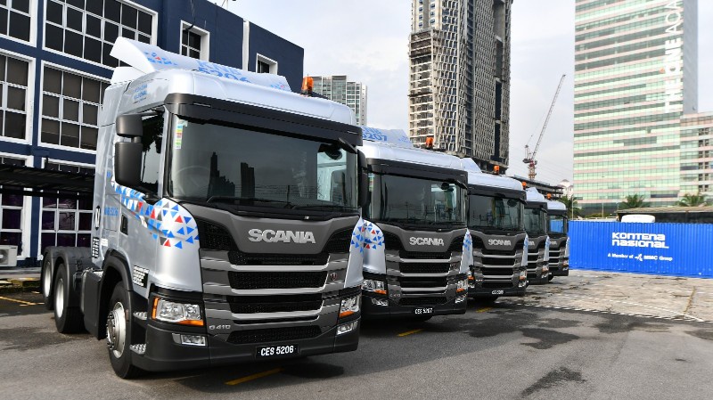 Scania Serah 16 Unit Trak G410 Baharu Kepada Kontena Nasional