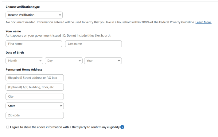 Amazon prime access sign up from example.