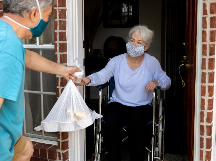 Meals on Wheels senior home meal delivery older adult