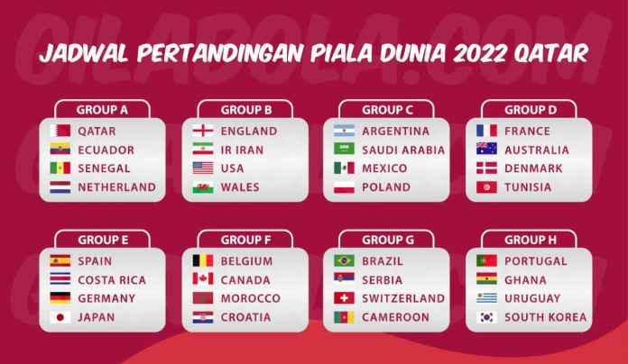 Jadwal Piala Dunia 2022 Qatar Hari Ini