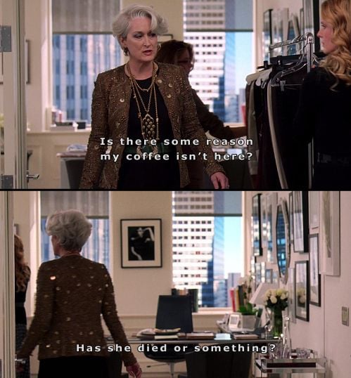 Devil wears prada, miranda priestly iconic quotes
