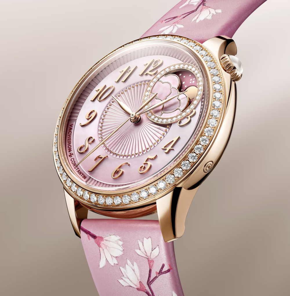 VACHERON CONSTANTIN EGERIE MOON PHASE SPRING BLOSSOM