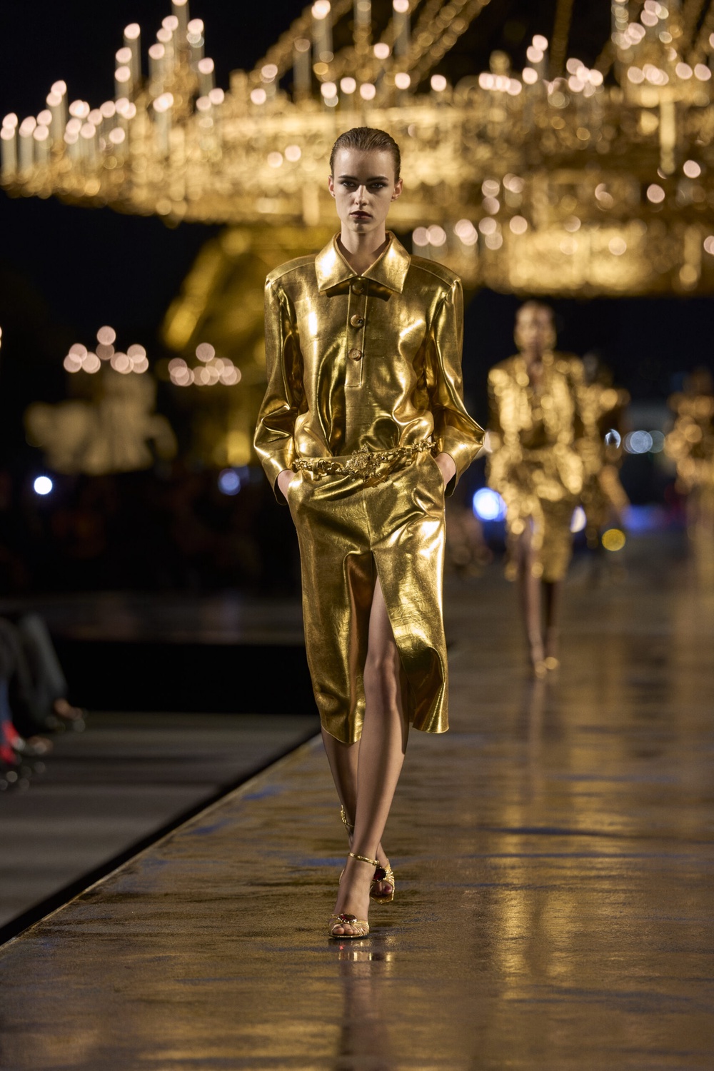 Image from: PFW: A Gilded Goodbye At Saint Laurent Spring/Summer 2027?