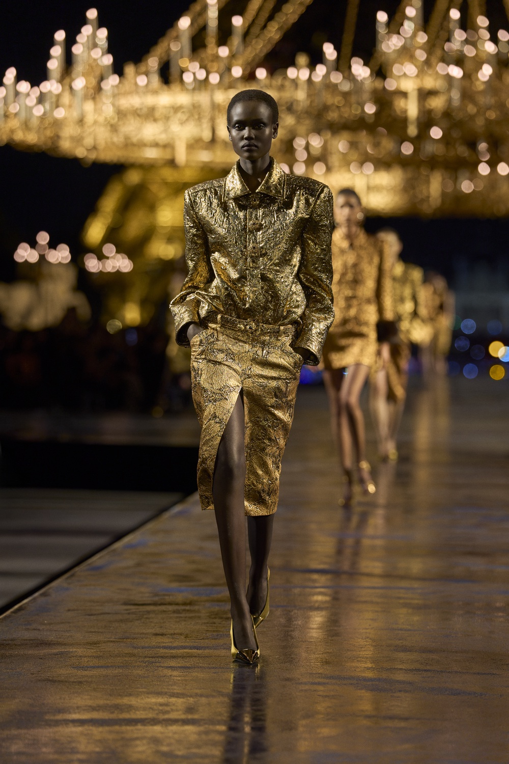 Image from: PFW: A Gilded Goodbye At Saint Laurent Spring/Summer 2027?