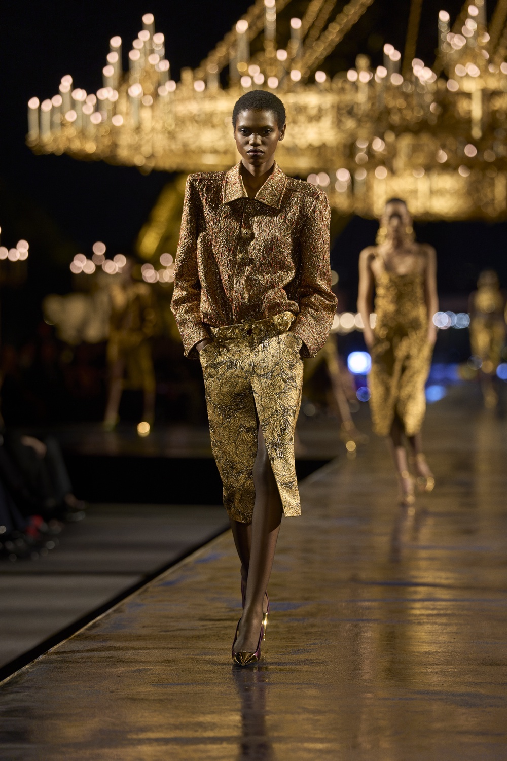 Image from: PFW: A Gilded Goodbye At Saint Laurent Spring/Summer 2027?