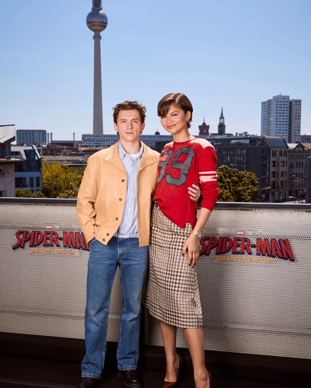 Image from: Zendaya & Tom Holland Bring Their Couple Style to ‘Spiderman: Brand New Day’ Press Tour
