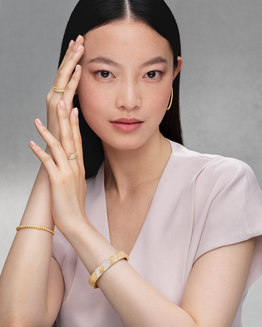 Image from: The Enduring Appeal of Van Cleef & Arpels’ Perlée, Reimagined in New Ring Designs