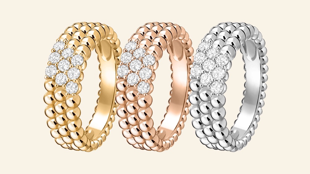Image from: The Enduring Appeal of Van Cleef & Arpels’ Perlée, Reimagined in New Ring Designs