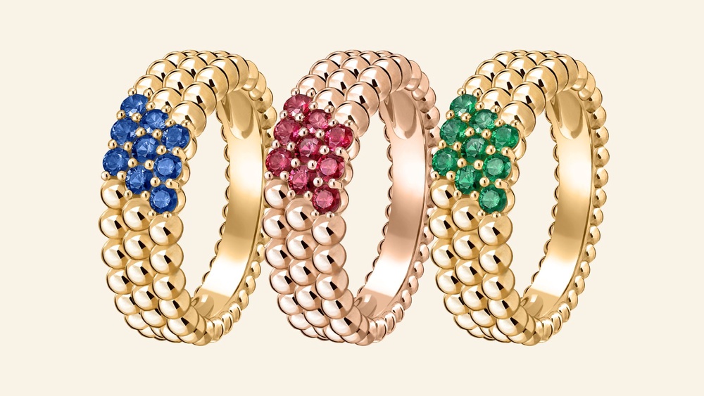 Image from: The Enduring Appeal of Van Cleef & Arpels’ Perlée, Reimagined in New Ring Designs