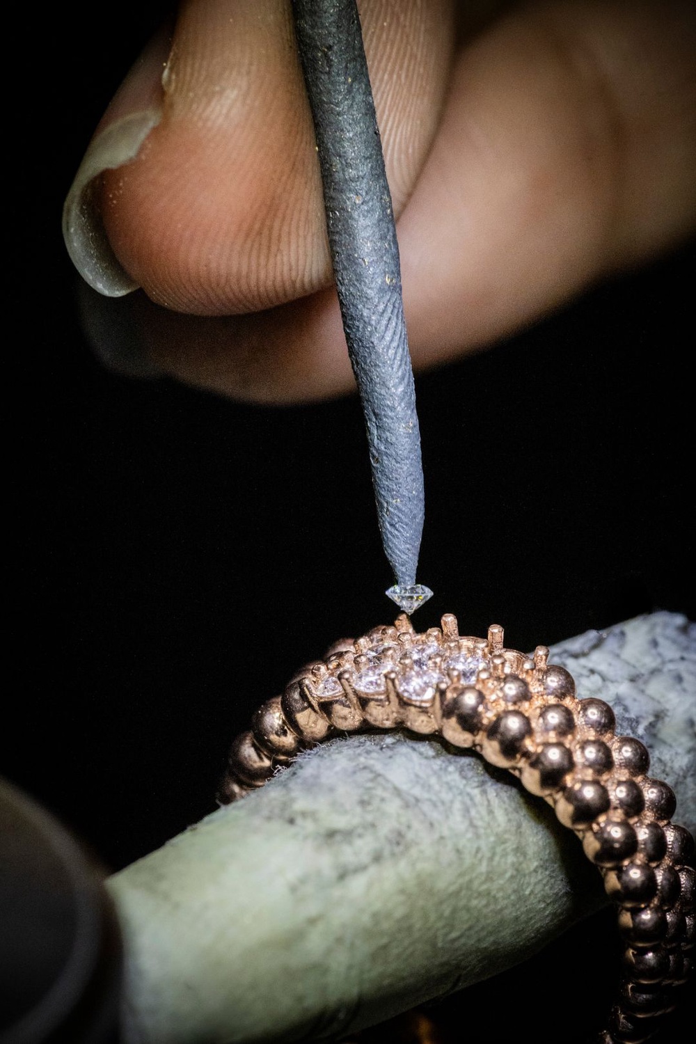 Image from: The Enduring Appeal of Van Cleef & Arpels’ Perlée, Reimagined in New Ring Designs