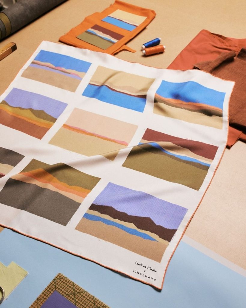 Image from: Longchamp Collaborates with Textile Artist Caroline Hélain for A Capsule Collection