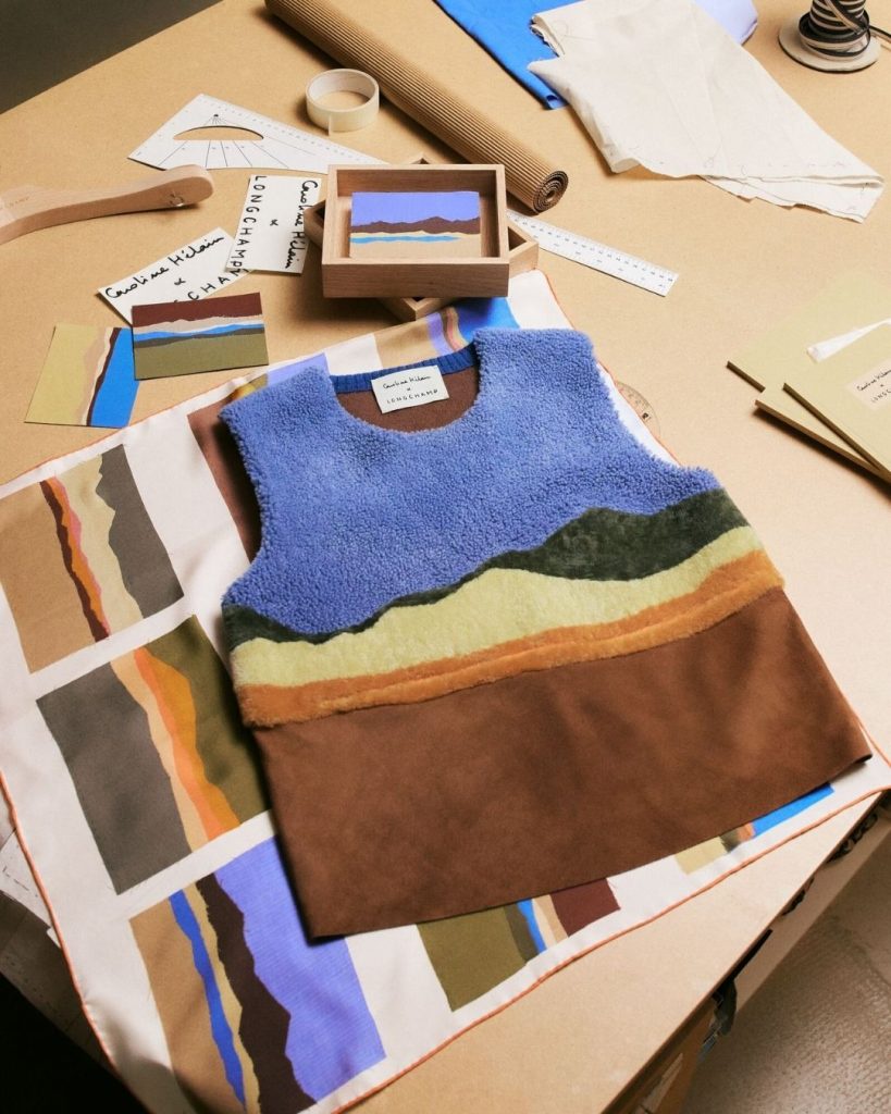 Image from: Longchamp Collaborates with Textile Artist Caroline Hélain for A Capsule Collection