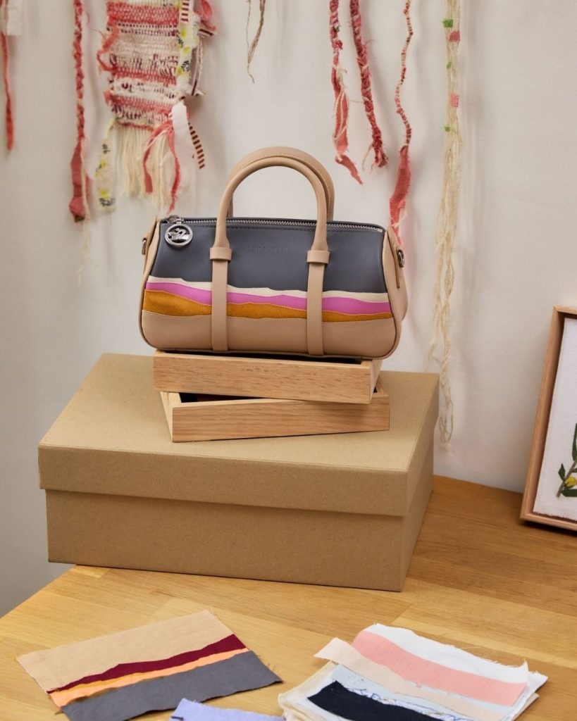 Image from: Longchamp Collaborates with Textile Artist Caroline Hélain for A Capsule Collection