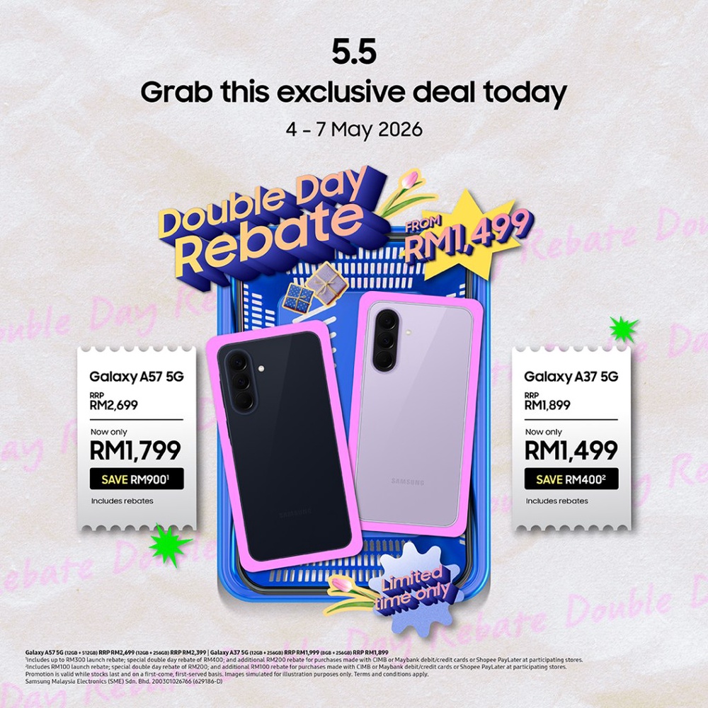 Image from: Galaxy A57 5G & A37 5G kini lebih murah, Samsung tawar penjimatan sehingga RM900