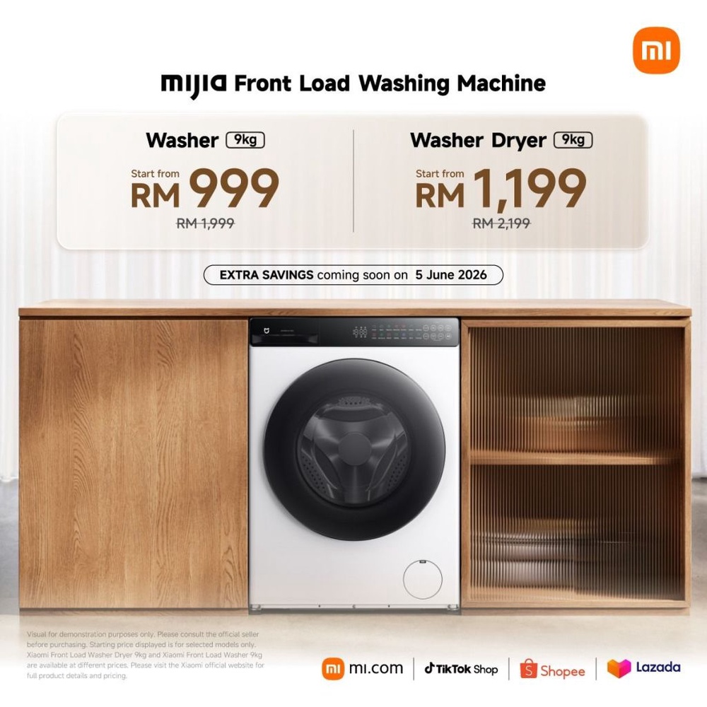 Image from: Xiaomi kembangkan ekosistem rumah pintar, lancar mesin basuh & penyaman udara baharu bermula RM999
