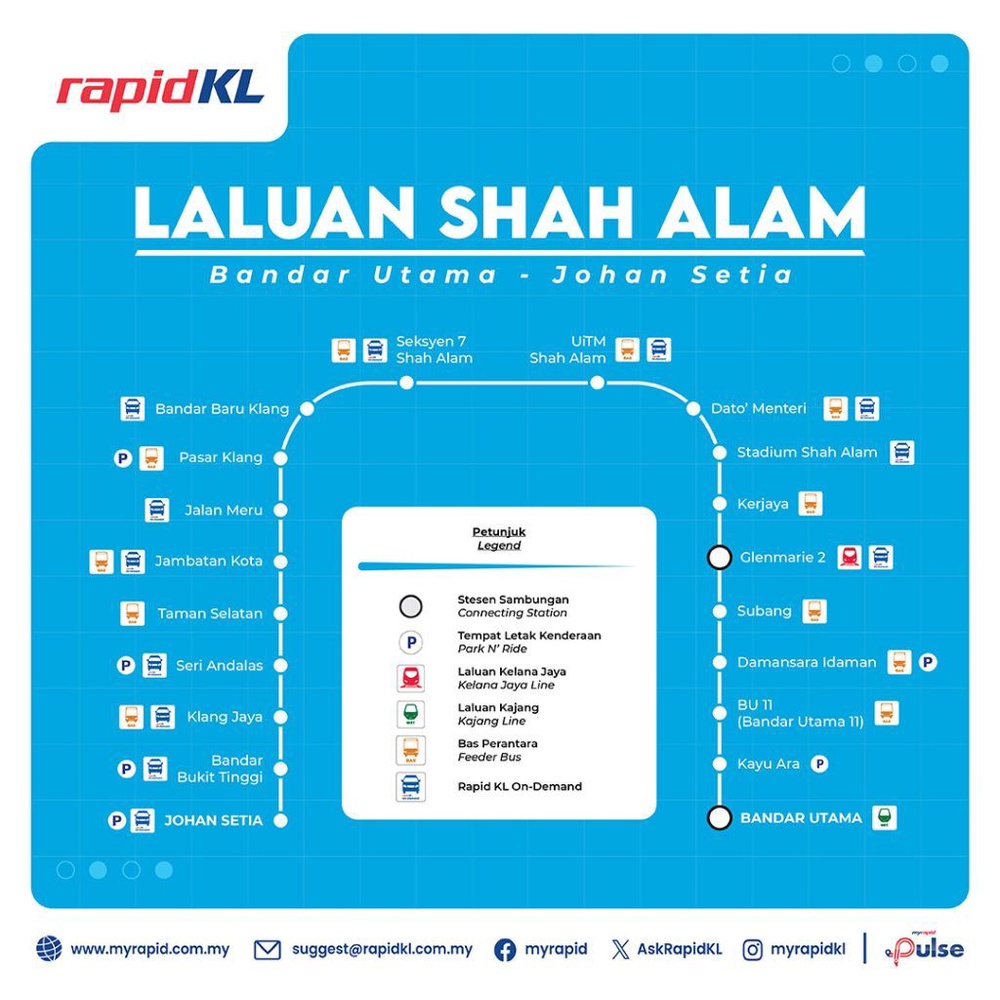 Image from: LRT3 Laluan Shah Alam kini dibuka: Tambang & parkir percuma sehingga 31 Julai