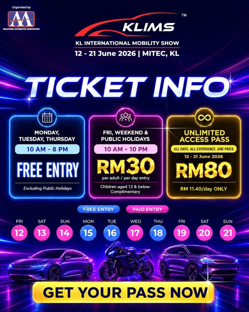 Image from: KLIMS 2026 bakal kembali Jun ini, lebih daripada sekadar pameran kereta