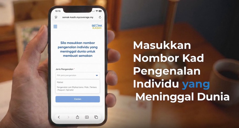Image from: BNM perkenal portal Semak Kasih, mudahkan waris semak insurans & takaful belum dituntut