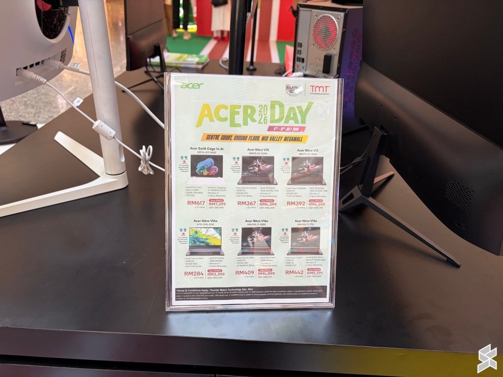 Image from: Acer Day 2026: Diskaun laptop sehingga RM2,000, kerusi gaming Nitro hanya RM99