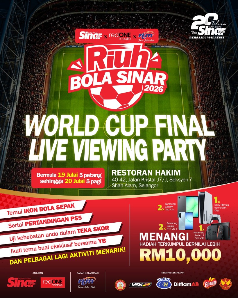 Image from: Nak layan final Piala Dunia FIFA 2026 beramai-ramai? Ini lokasi tayangan skrin besar percuma sekitar KL & Selangor