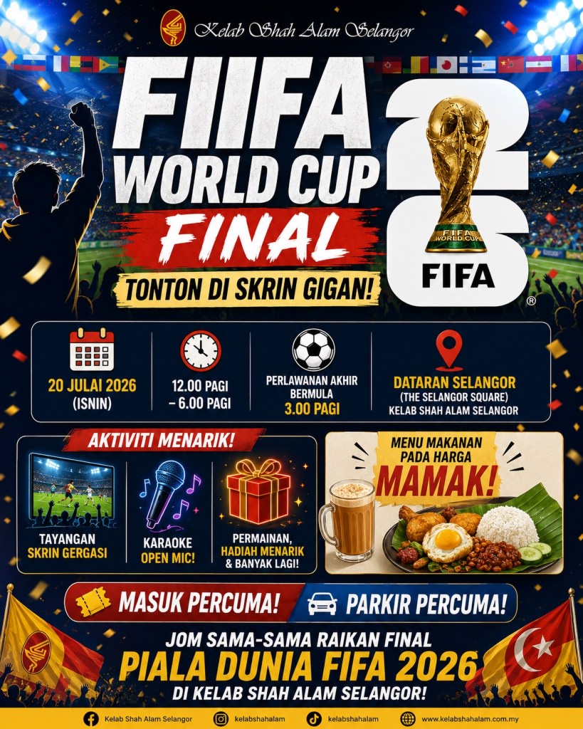 Image from: Nak layan final Piala Dunia FIFA 2026 beramai-ramai? Ini lokasi tayangan skrin besar percuma sekitar KL & Selangor