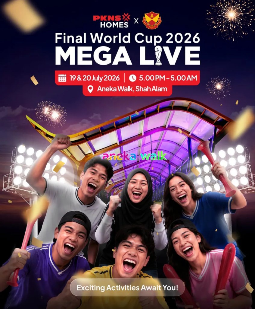 Image from: Nak layan final Piala Dunia FIFA 2026 beramai-ramai? Ini lokasi tayangan skrin besar percuma sekitar KL & Selangor