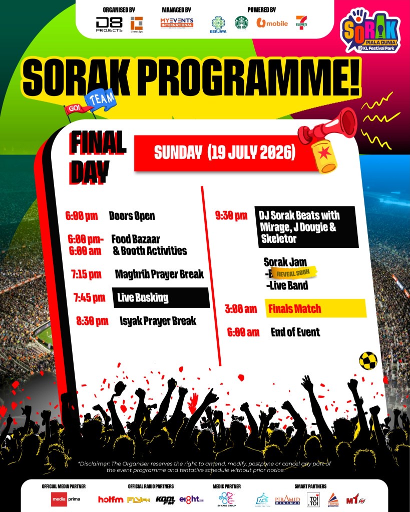 Image from: Nak layan final Piala Dunia FIFA 2026 beramai-ramai? Ini lokasi tayangan skrin besar percuma sekitar KL & Selangor