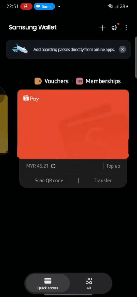 Image from: Samsung Wallet kini sokong pembayaran QR Maybank MAE di Malaysia