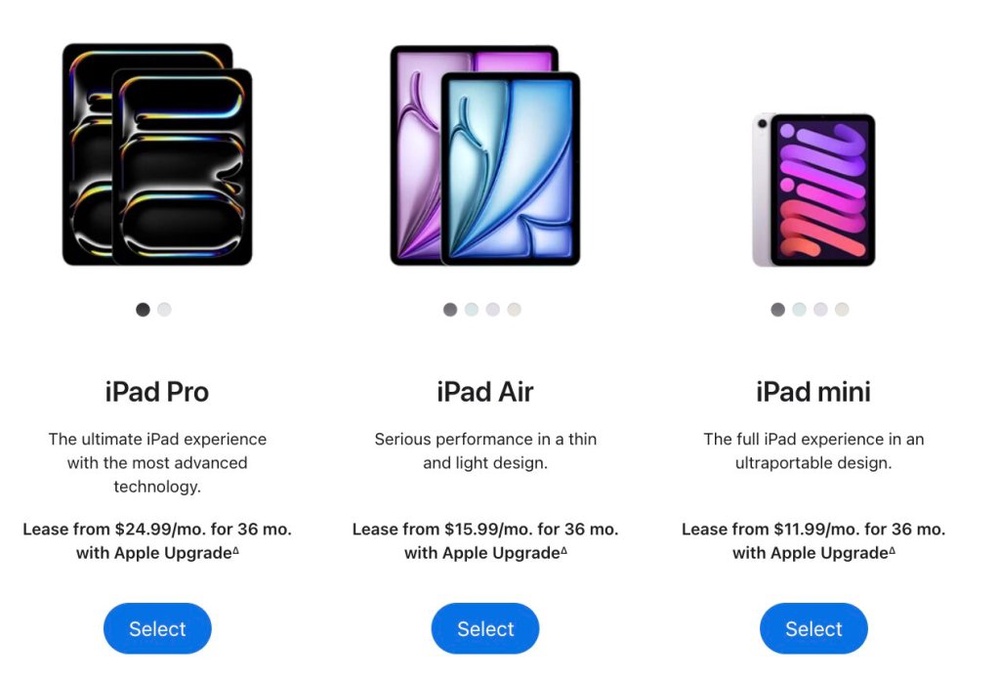 Image from: Apple Upgrade: Kini boleh pajak iPhone, Mac dan iPad dengan bayaran dari USD11.99/bulan