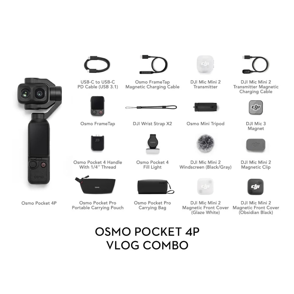 Image from: DJI Osmo Pocket 4P rasmi di Malaysia, kamera vlogging dwikamera dengan zum optikal 3x