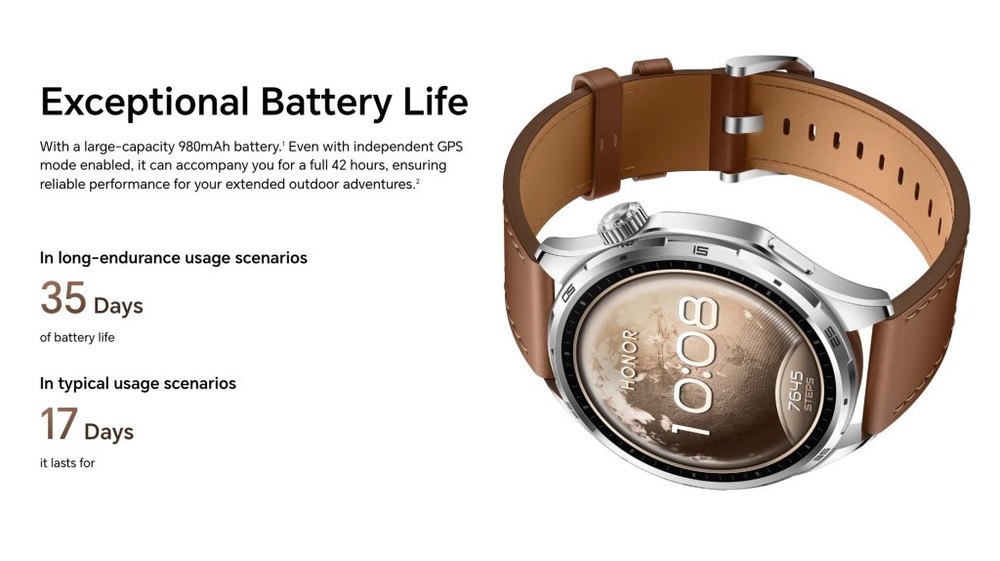 Image from: Honor Watch 6 dilancar di Malaysia: Bateri tahan 35 hari & mod sukan Pro, bermula RM699