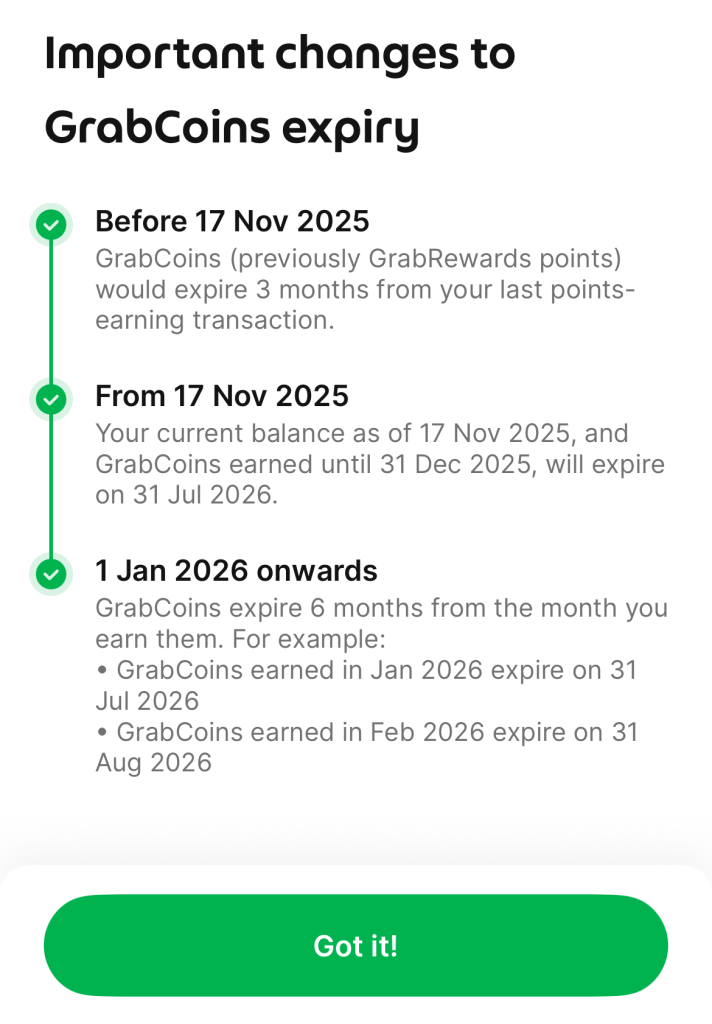 Image from: Jangan simpan GrabCoins anda. Tukarkannya kepada baucar dan diskaun!