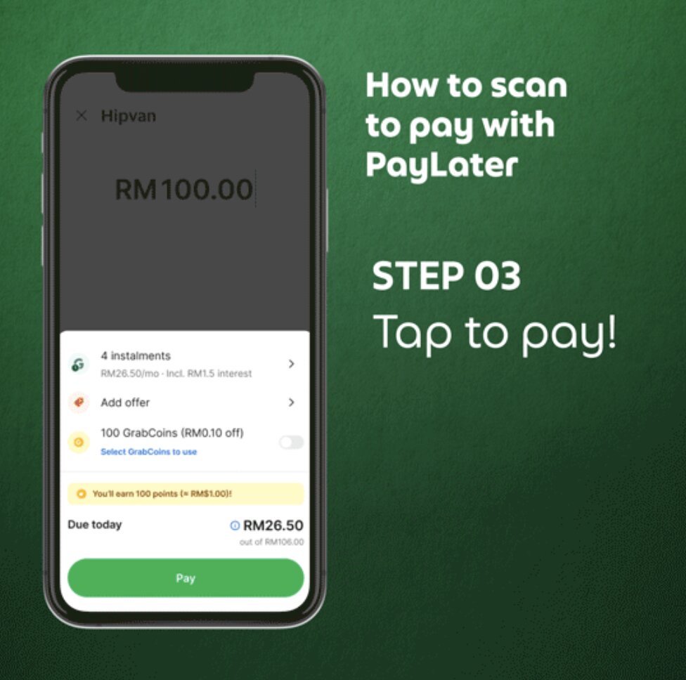Image from: Grab PayLater kini boleh digunakan untuk bayar QR DuitNow, ini cara gunakannya