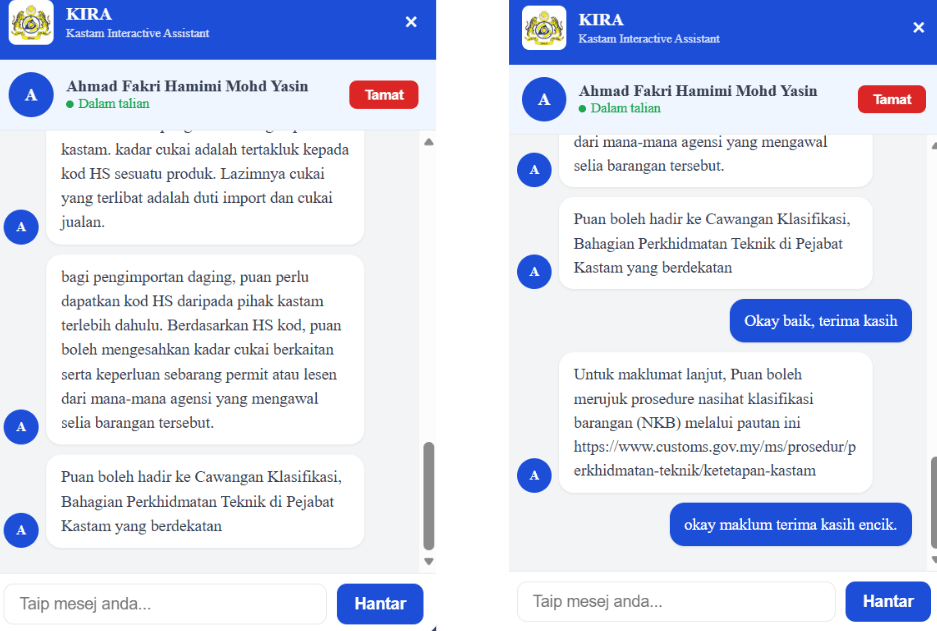 Image from: Soal jawab isu kastam kini lebih cepat dengan KIRA