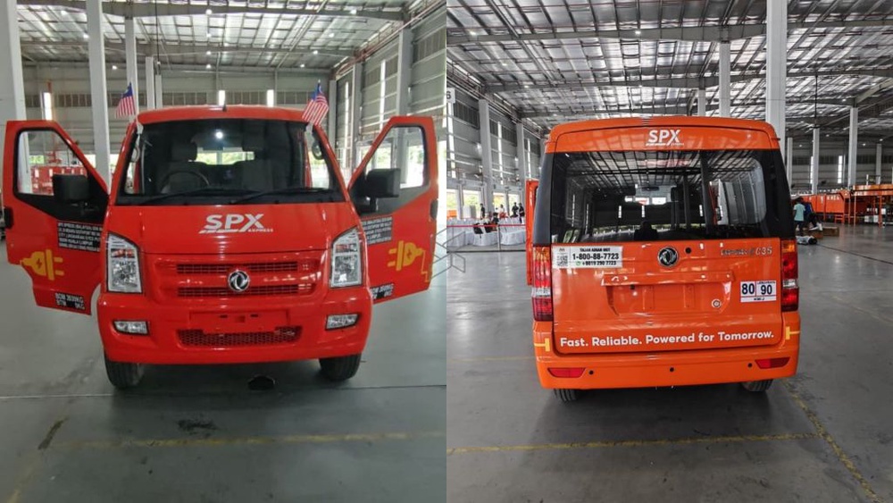 Image from: SPX Express perkenal van EV dari Dongfeng sebagai kenderaan penghantar parcel