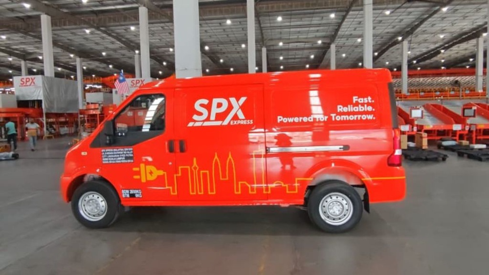 Image from: SPX Express perkenal van EV dari Dongfeng sebagai kenderaan penghantar parcel