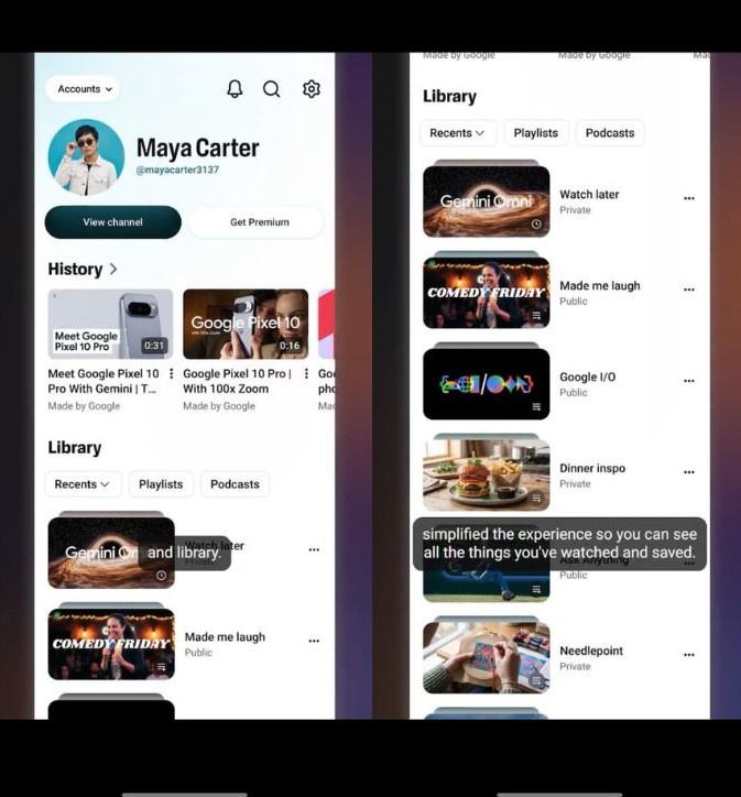 Image from: YouTube tampak kemas dan tersusun lepas kemaskini 3 perkara ini!