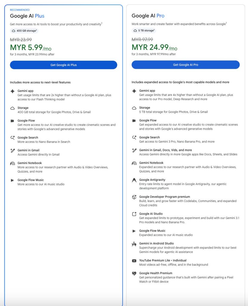Image from: Google tawar langganan Google AI Plus percuma 12 bulan untuk pelajar universiti di Malaysia