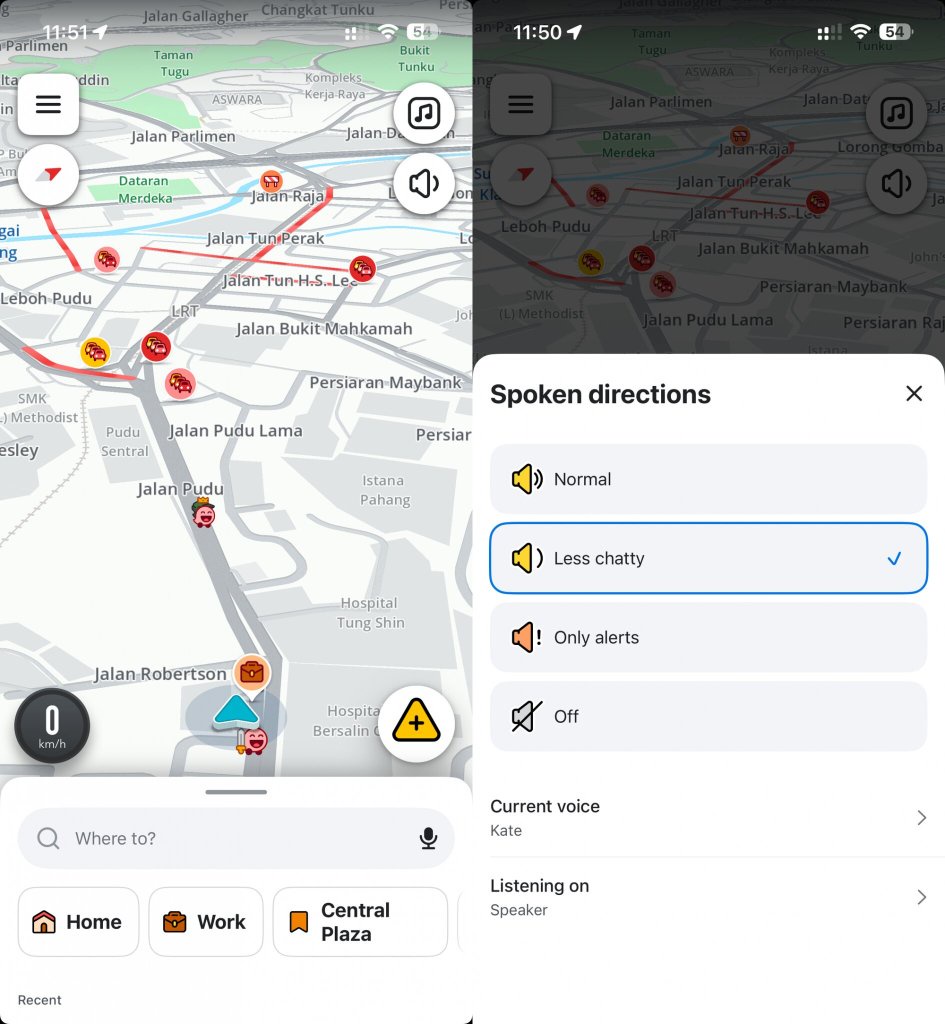 Image from: Waze perkenal mod ‘Less Chatty’ di Malaysia, kurang gangguan arahan suara ketika memandu
