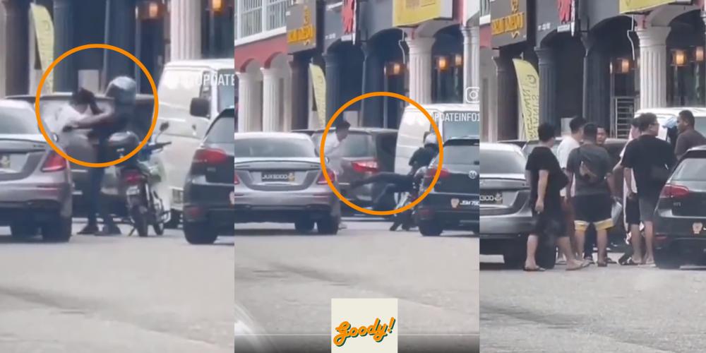 (VIDEO) Man In Johor Physically Attacked Police Officer After Receiving ...